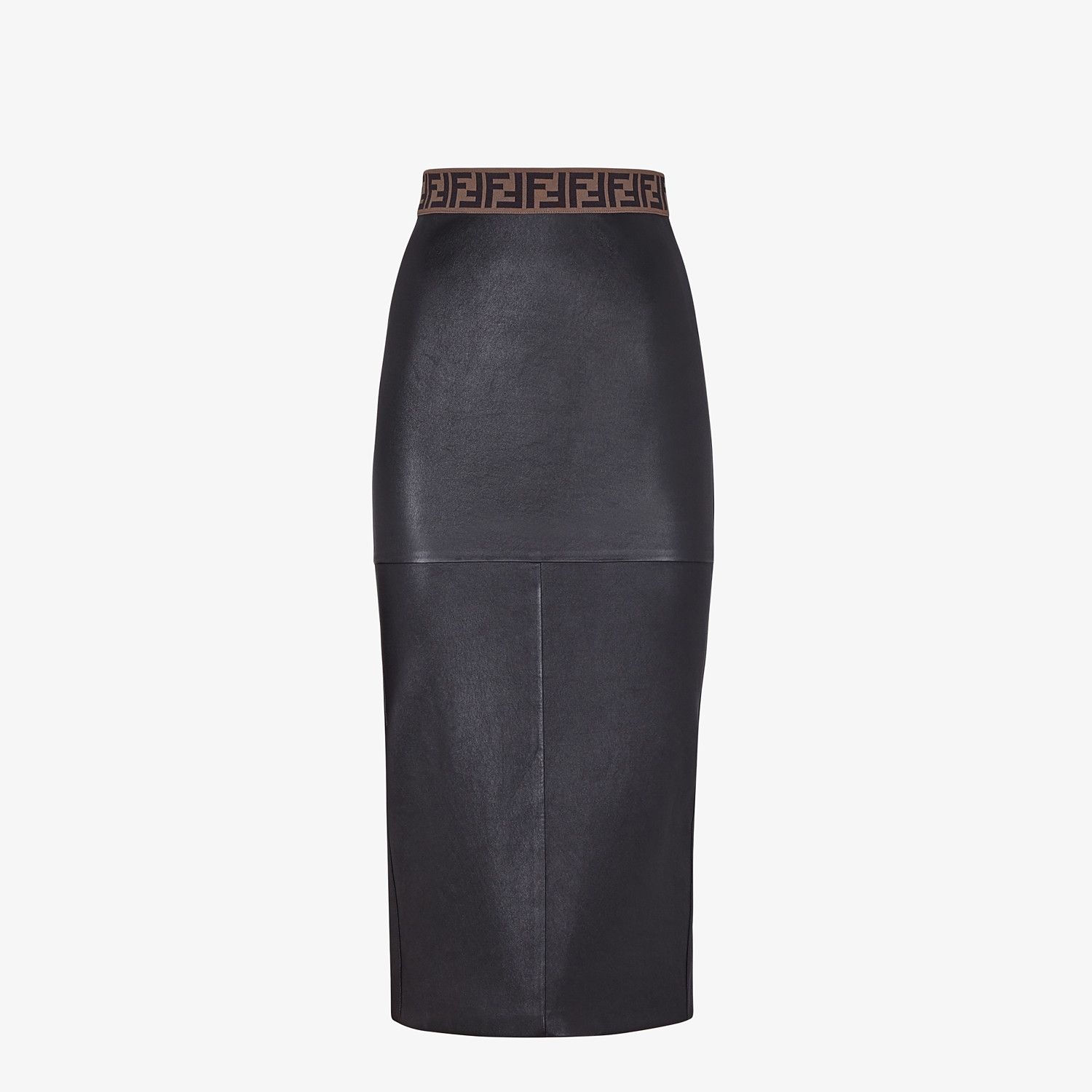 Black leather skirt - 1