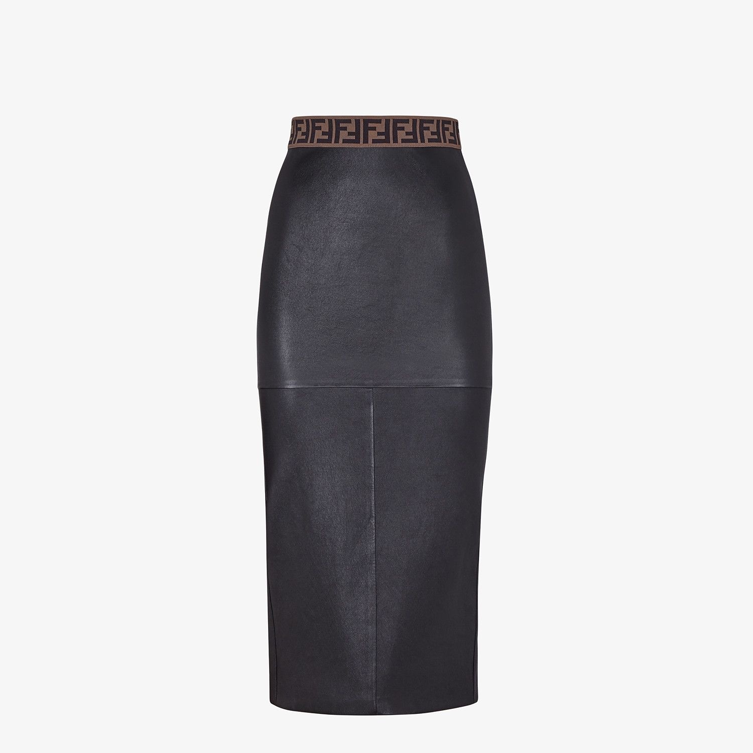 Black leather skirt - 1