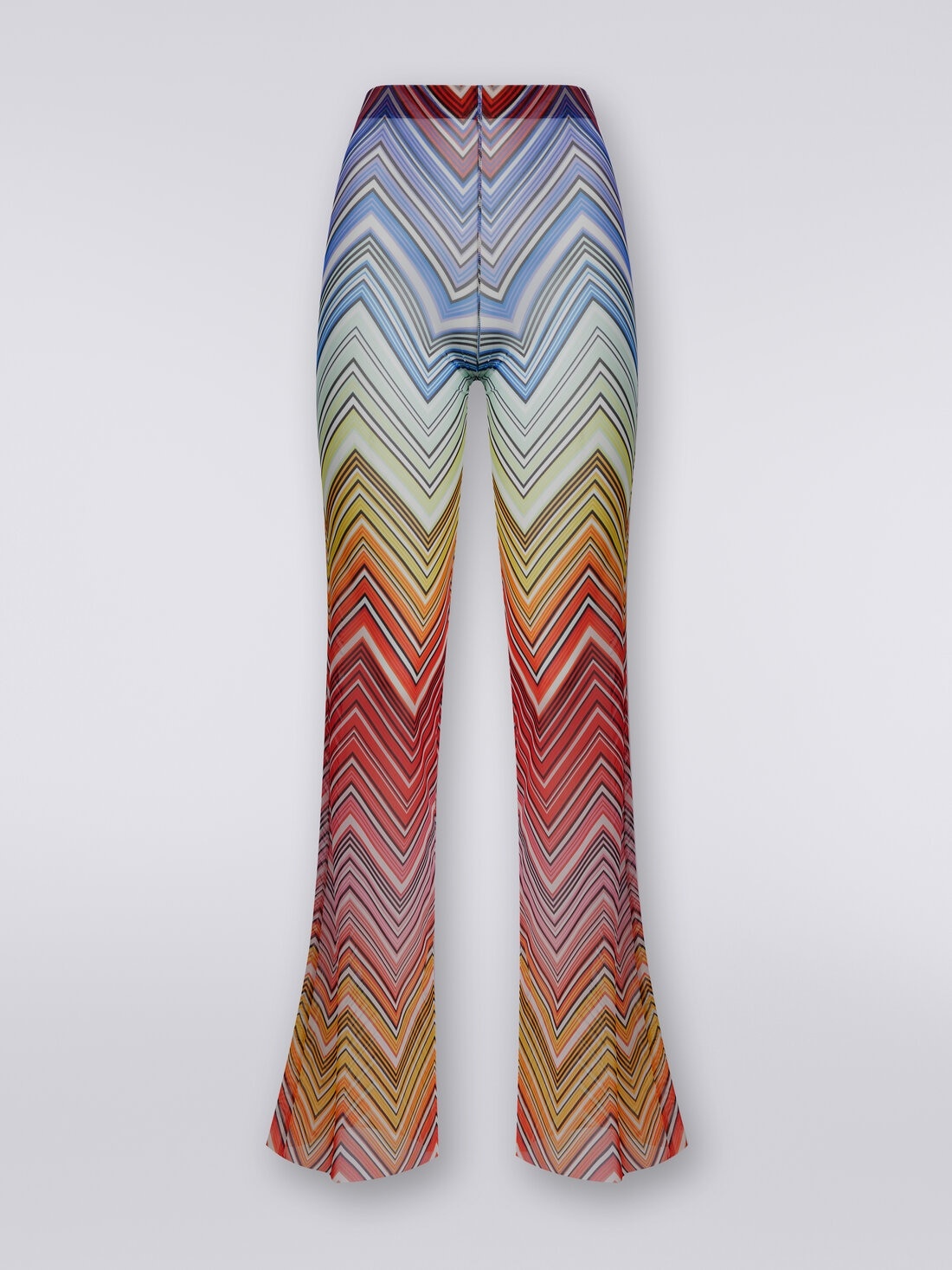 Cover up trousers in zigzag print tulle - 1