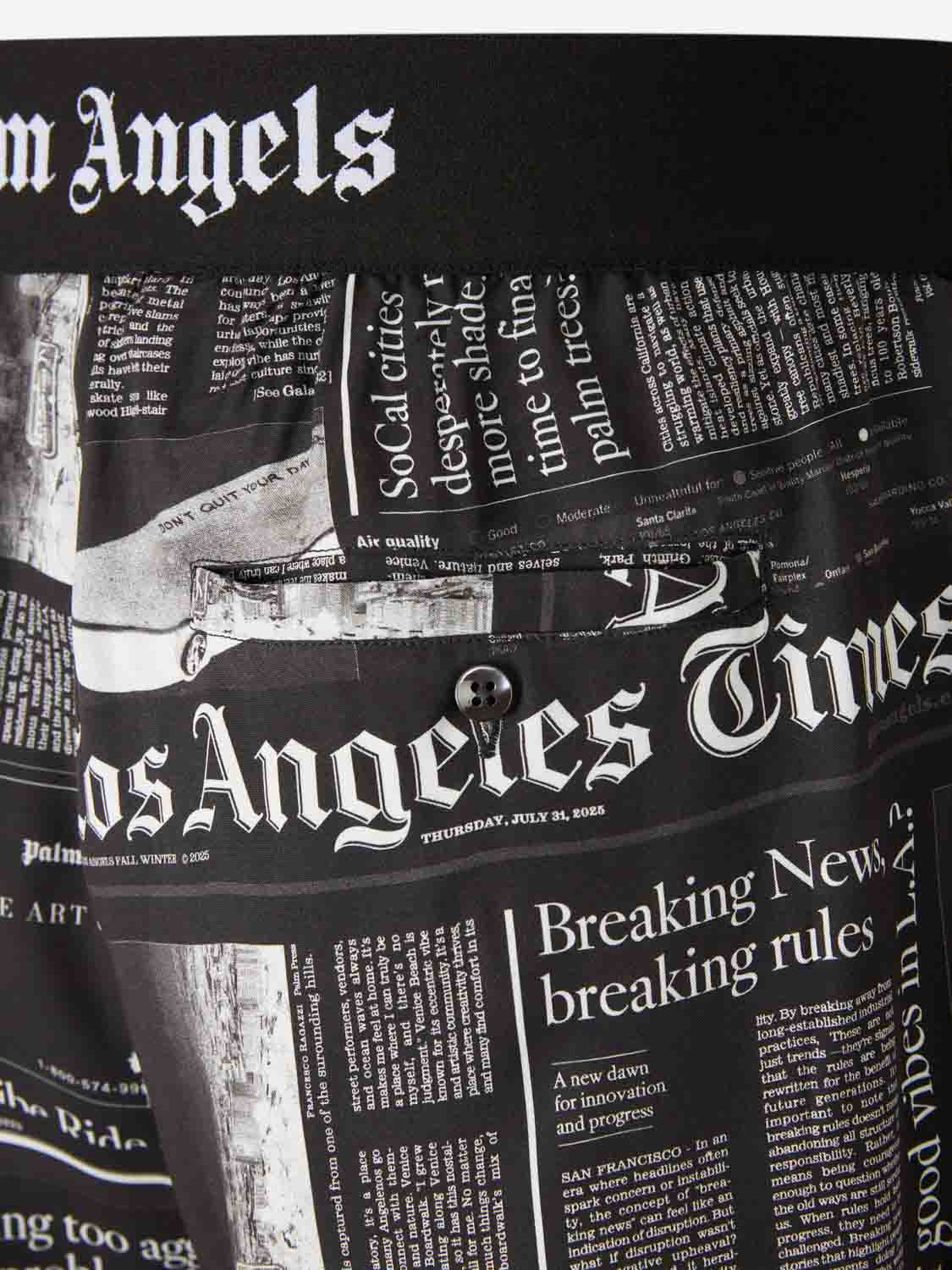 BERMUDAS ESTAMPADO PERIÓDICO - 5