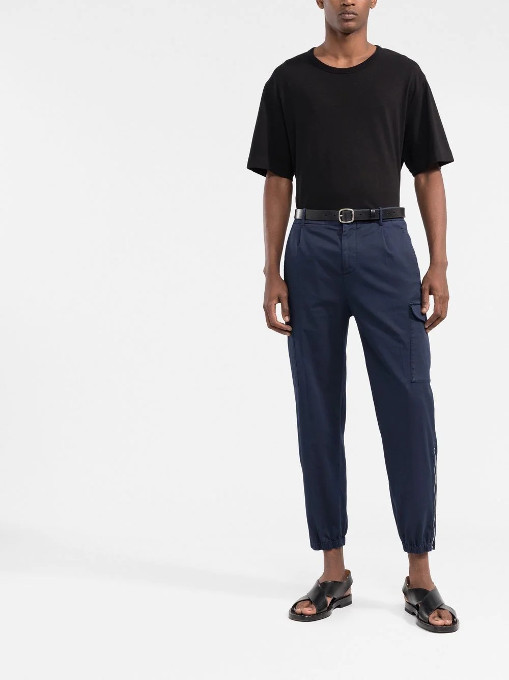 tapered side-zip trousers - 2