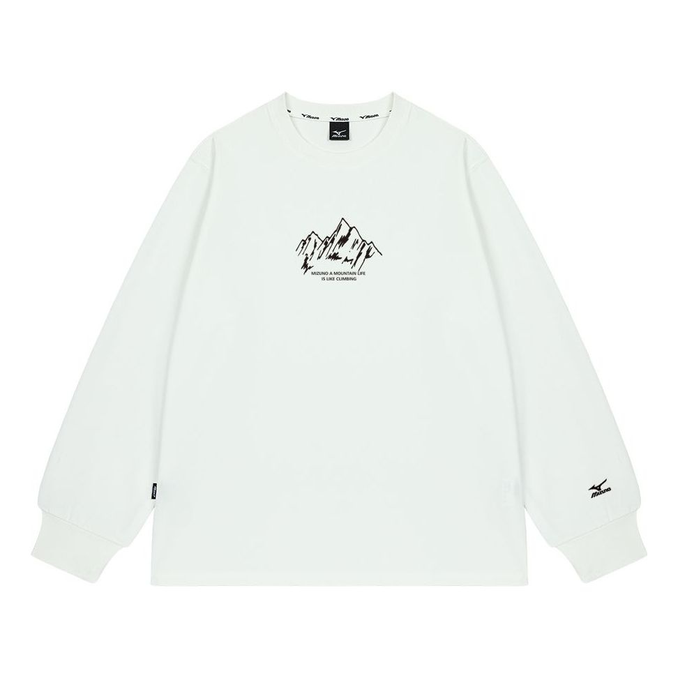 Mizuno Graphic Casual Sweater 'White' A2CA2A07 - 1