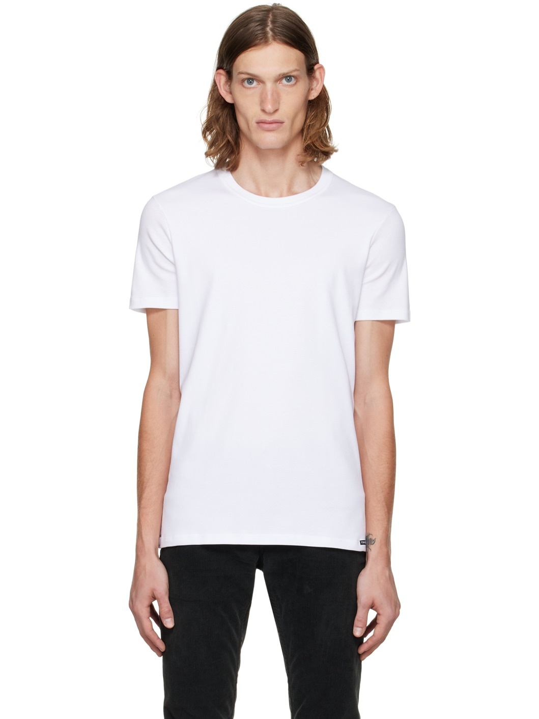 White Crewneck T-Shirt - 2