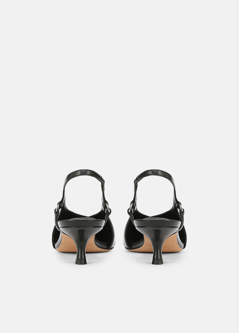 Vince Sabrina Leather Slingback Kitten Heel outlook