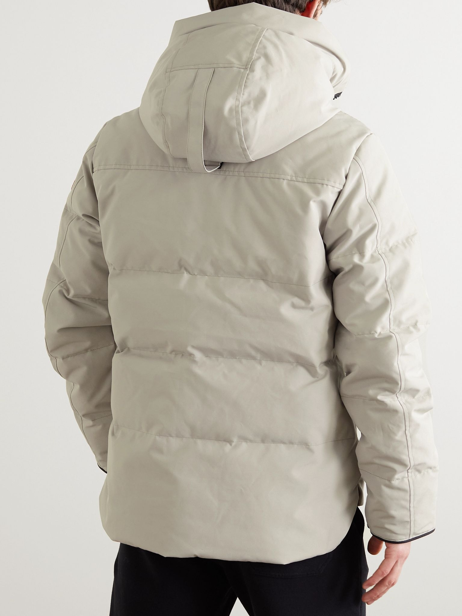 Macmillan Logo-Appliquéd Quilted Shell Hooded Down Parka Off-white - 3