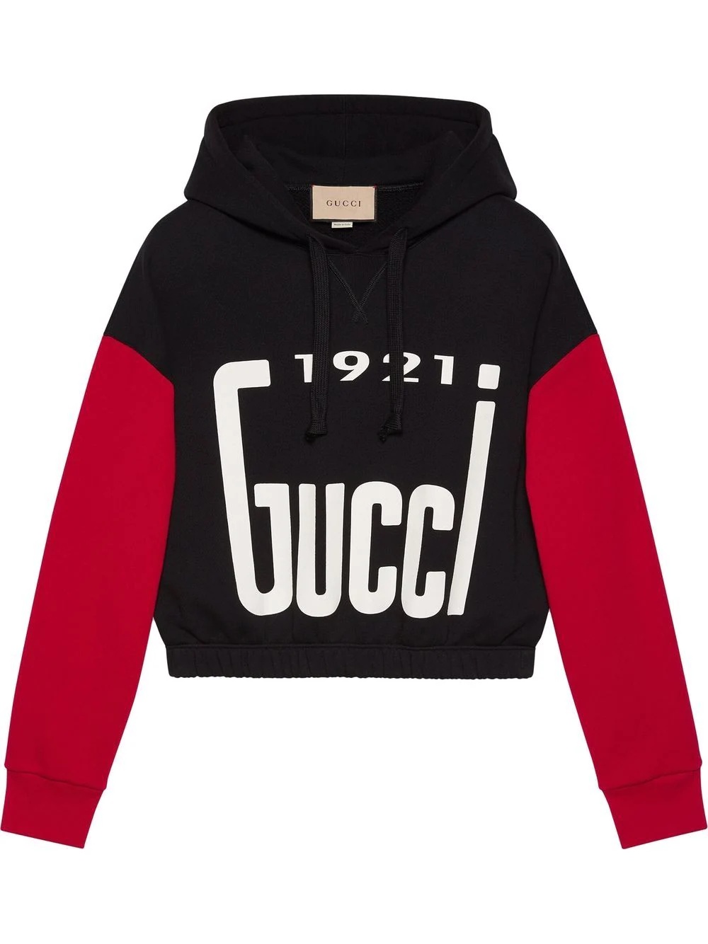 logo-print drawstring hoodie - 1