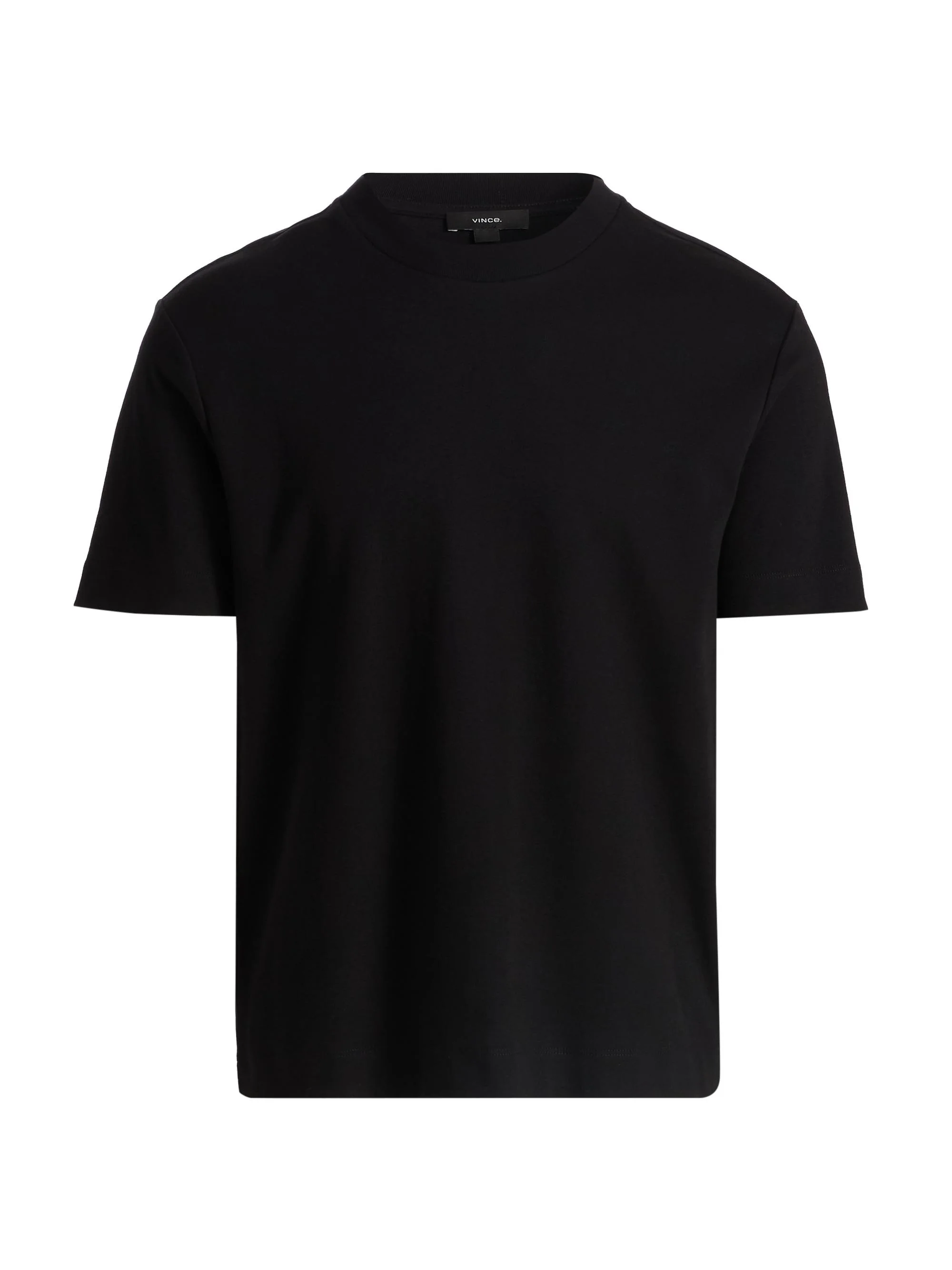 Men's Peached Face Jersey Crewneck T-Shirt - Black - 1