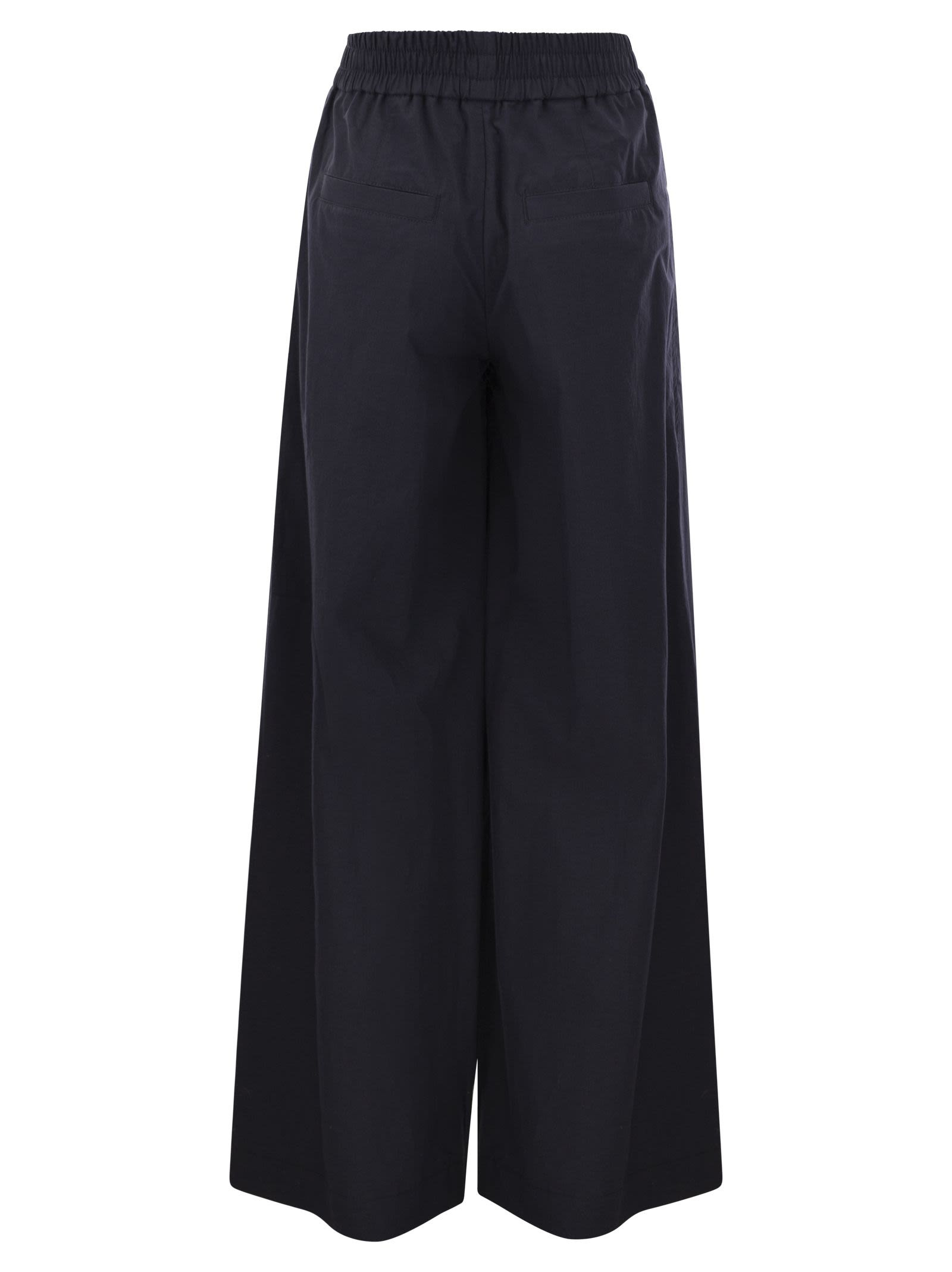 Brunello Cucinelli Women Relaxed Light Cotton Trousers - 2