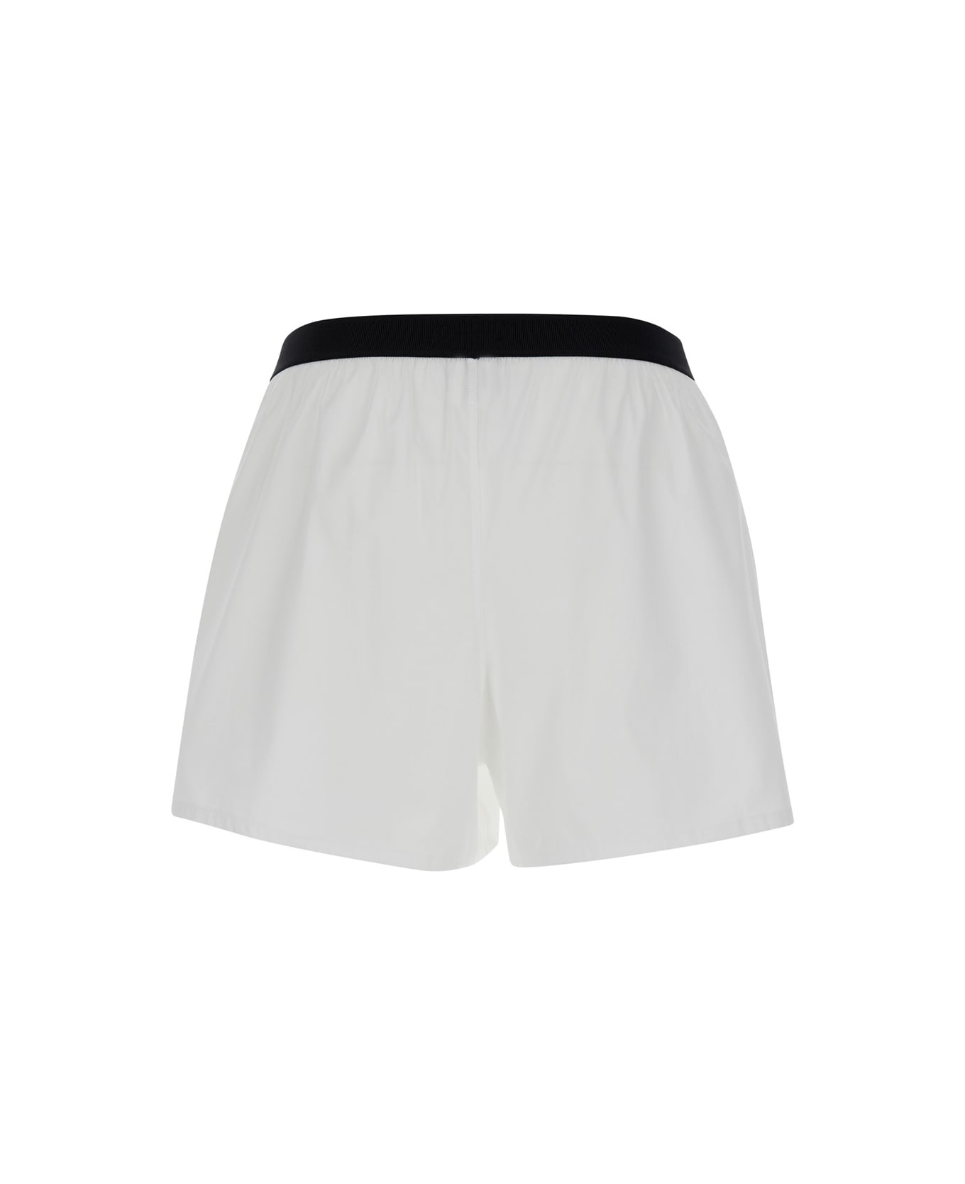 White Briefs With Branded Band In Tech Fabric Man - 2