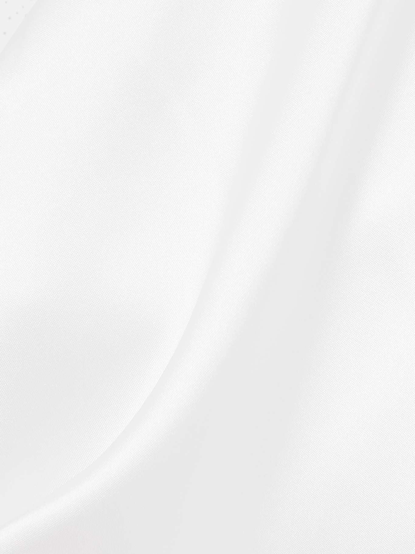 Ruffled satin-twill shirt White - 4