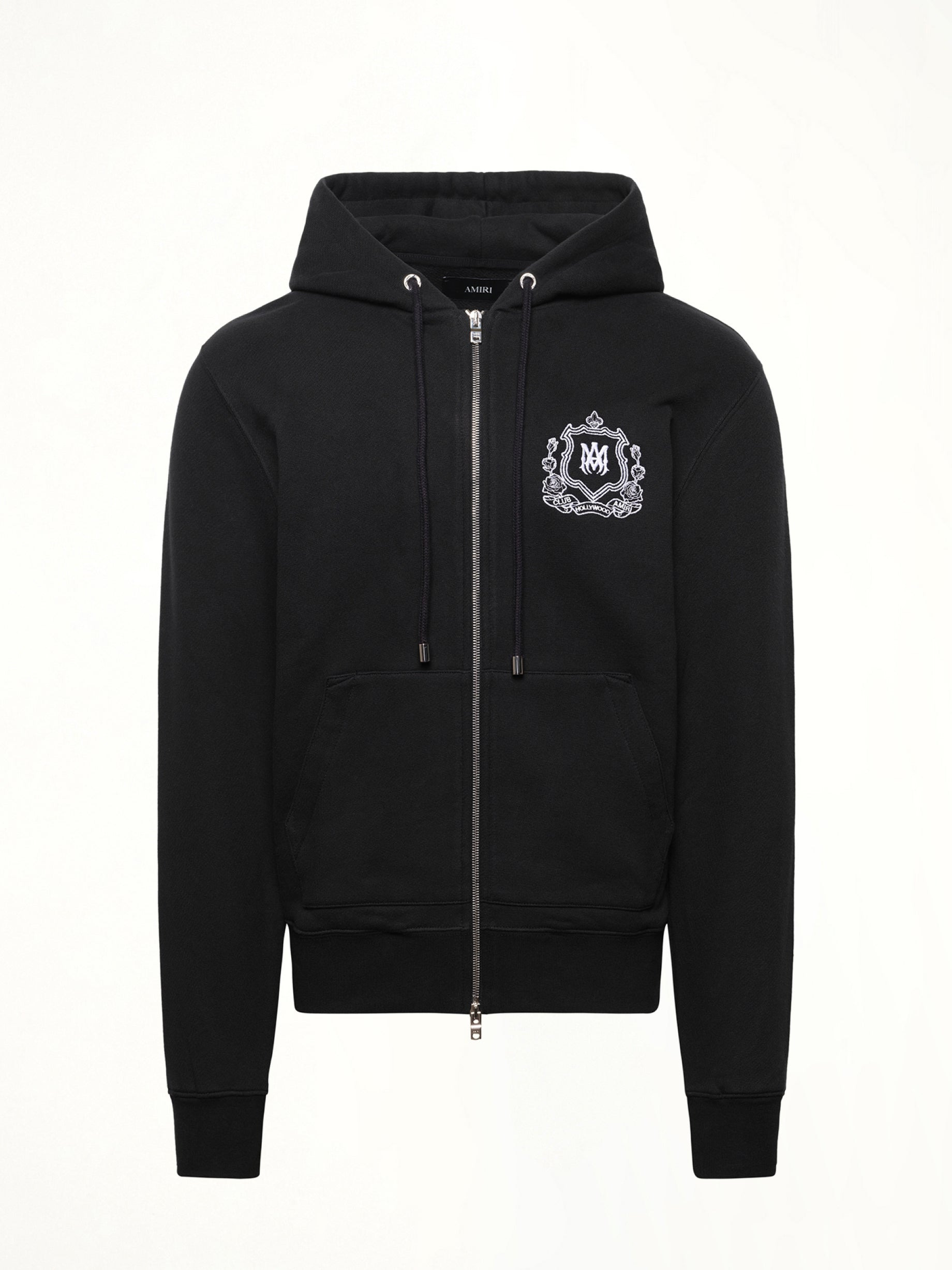 MA Crest Zip Hoodie in Black - 2