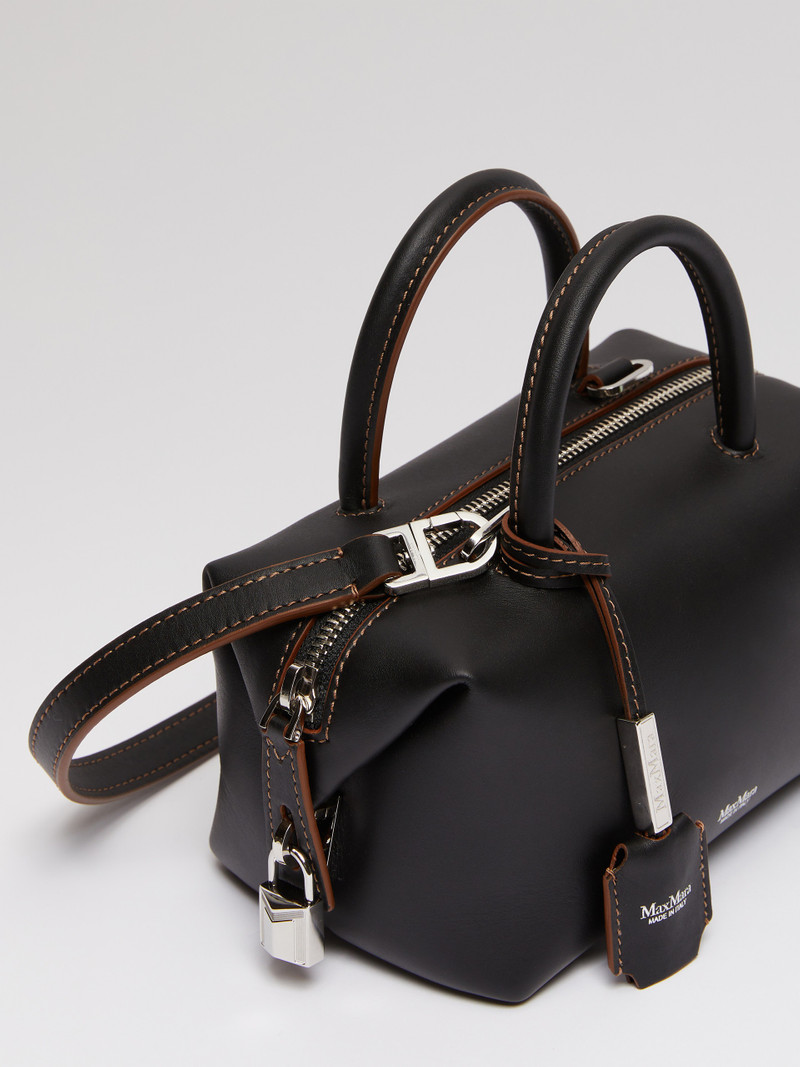 HOLDALLS Small natural leather bowler bag 4