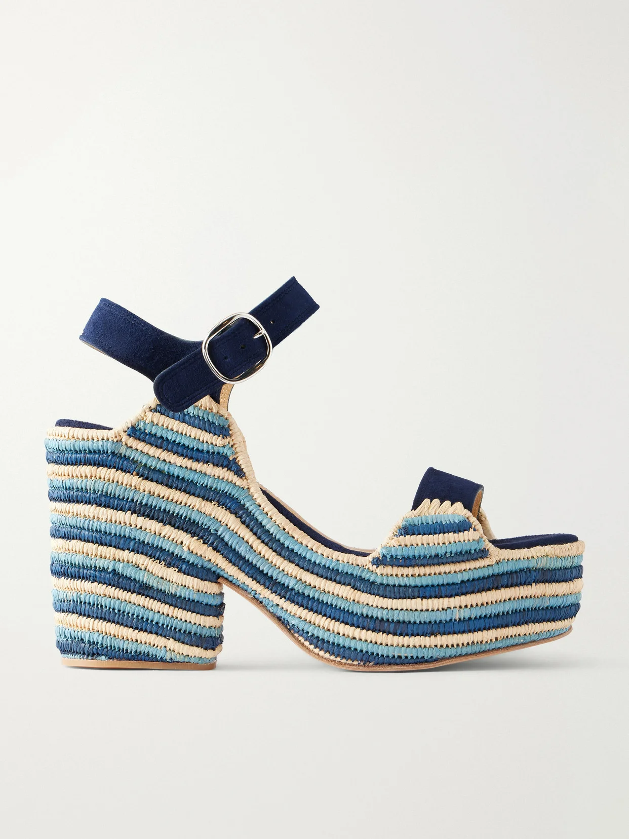 Dardis 100 Crocheted Suede Platform Sandals - 1