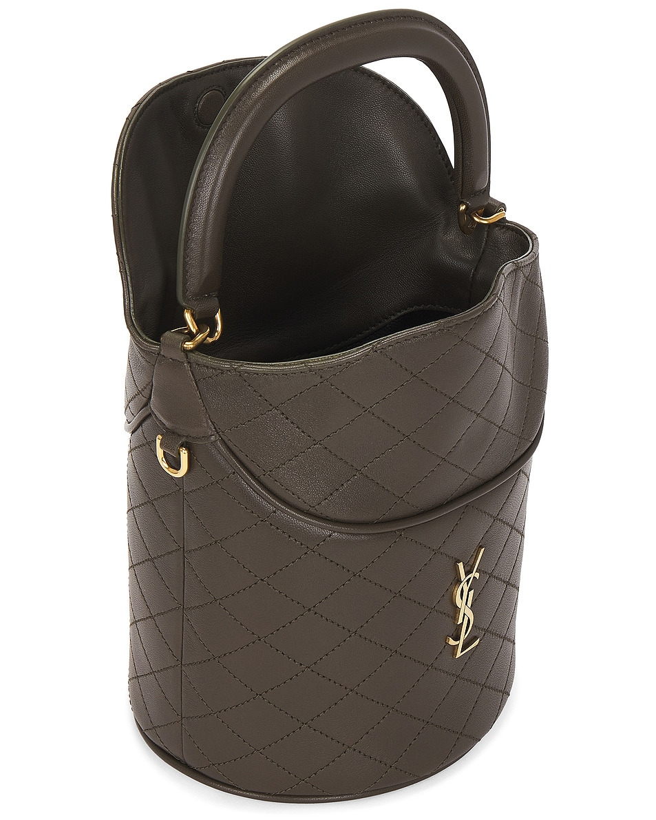 Top Handle Bucket Bag - 5