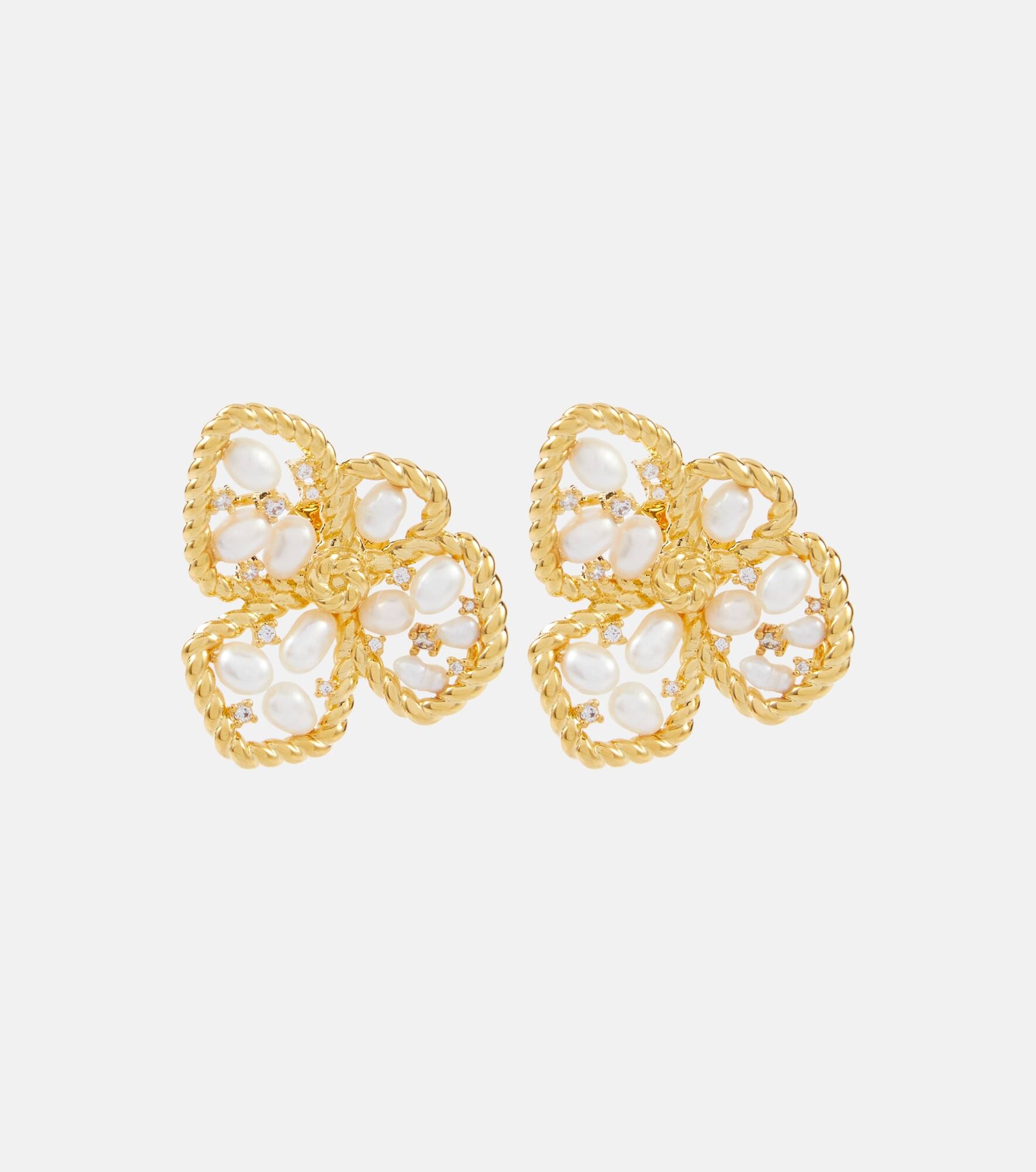Bloom embellished earrings - 1