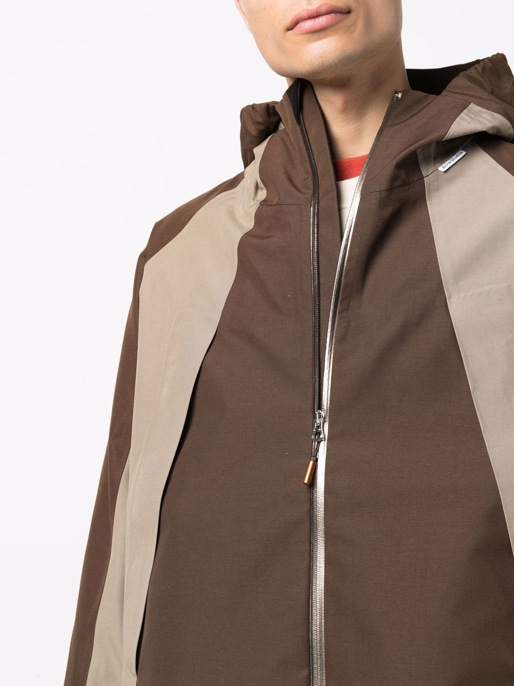 ~two-tone unlined parka jacket - 5