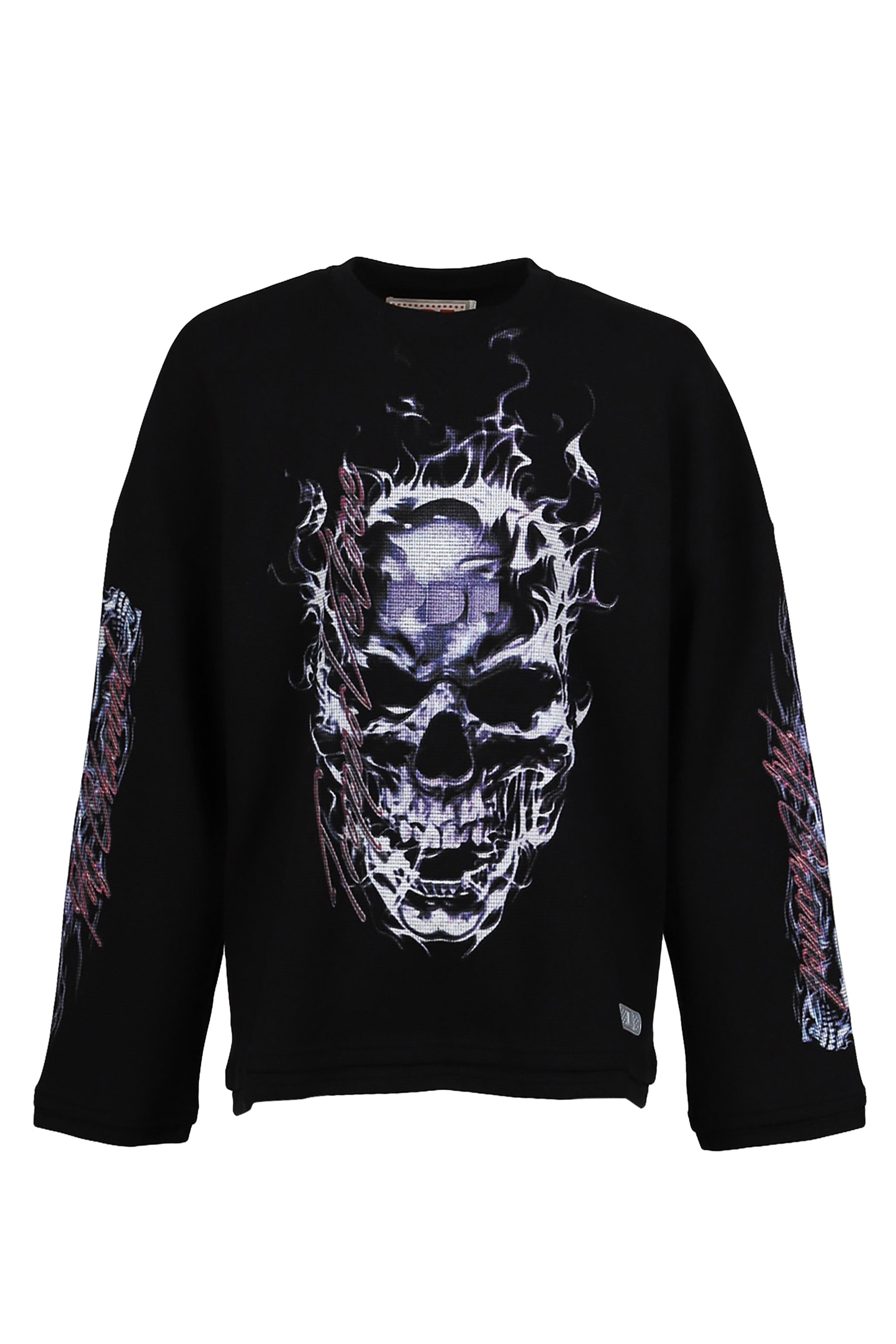 SKULL LONGSLEEVE (DOM47 BIS) / BLK - 5