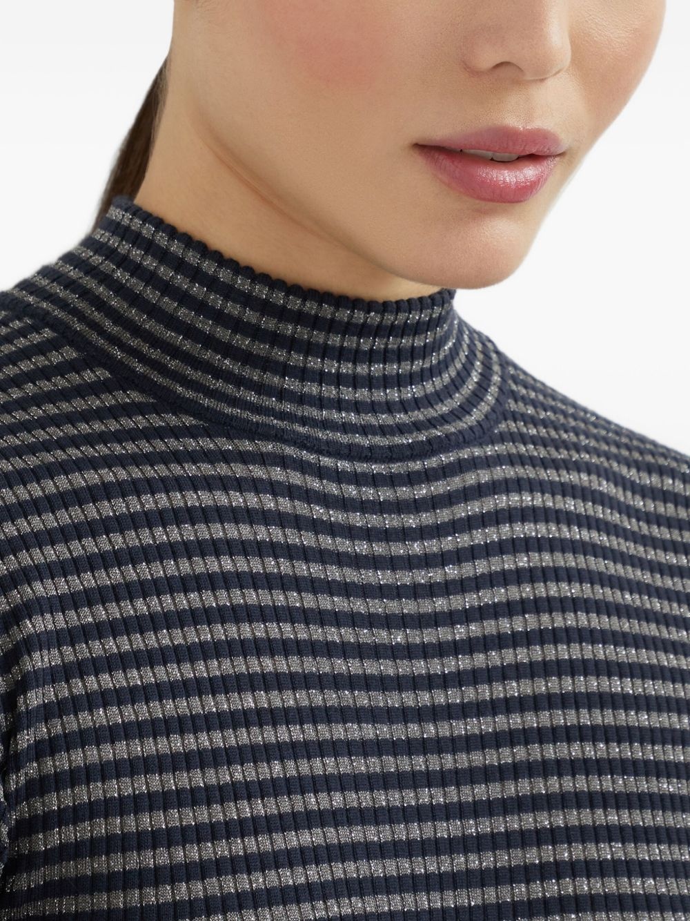 striped lightweight sweater - 5