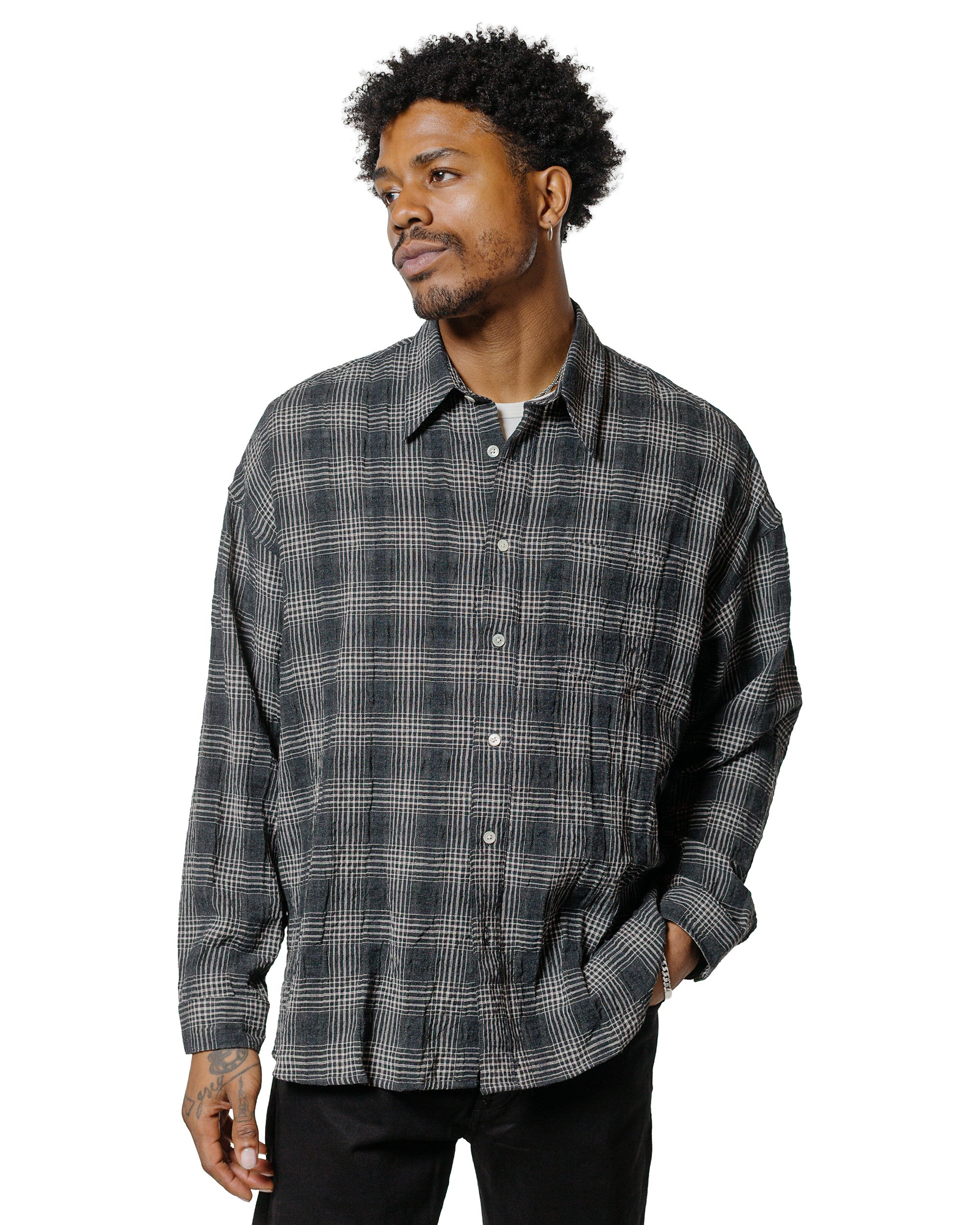Stable Shirt Check Anthracite - 2