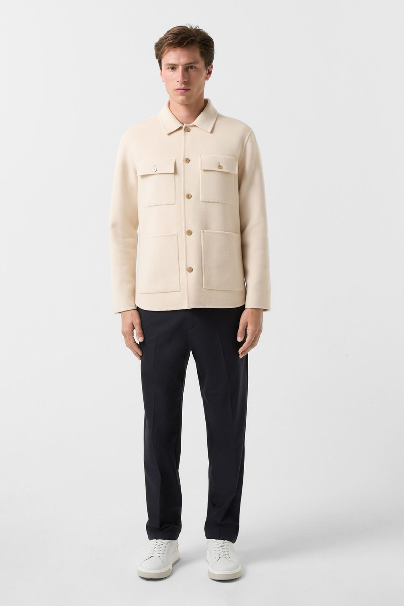 BOGNER Double-face overshirt Larry in Cream outlook
