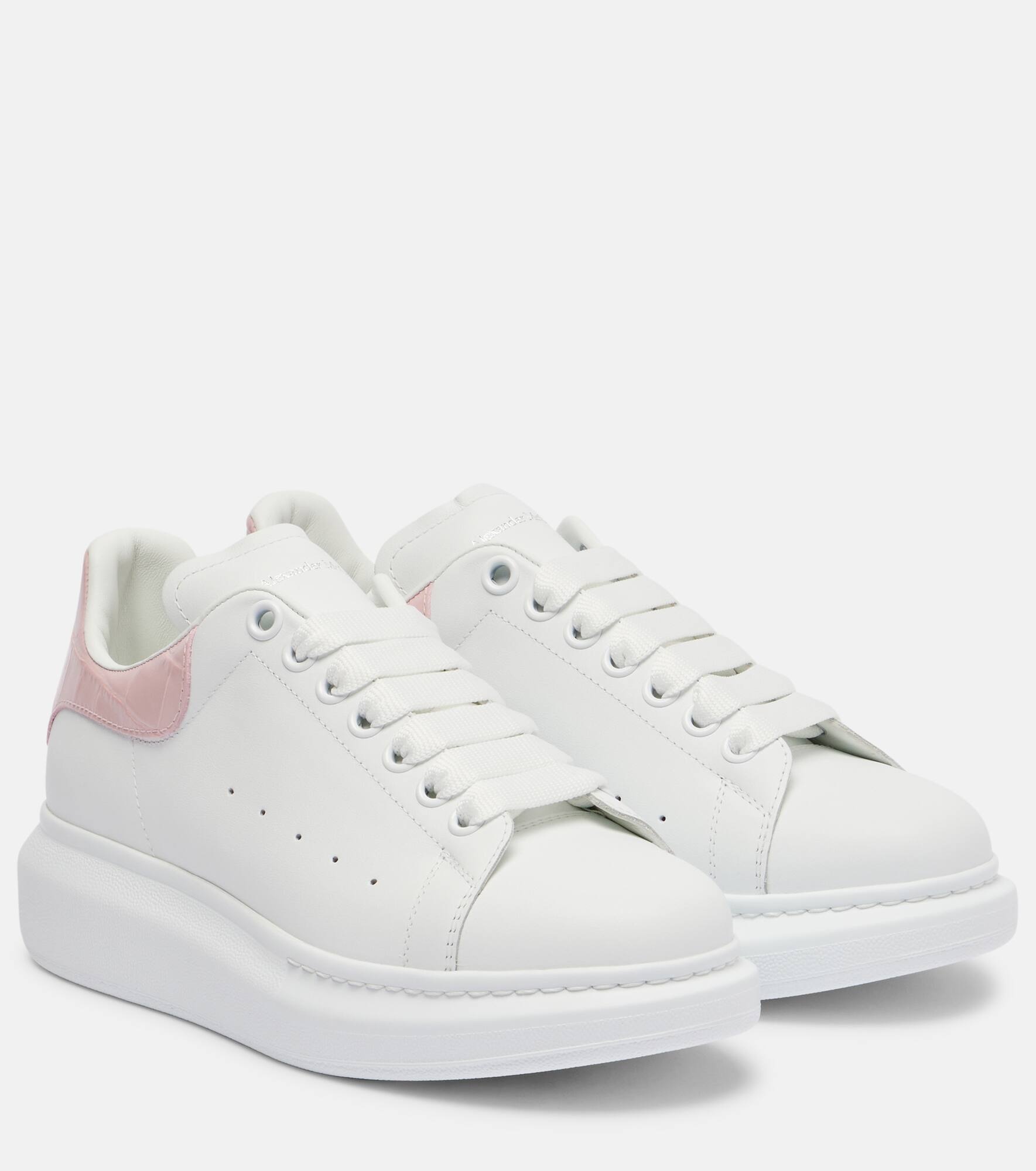 Oversized leather sneakers - 1