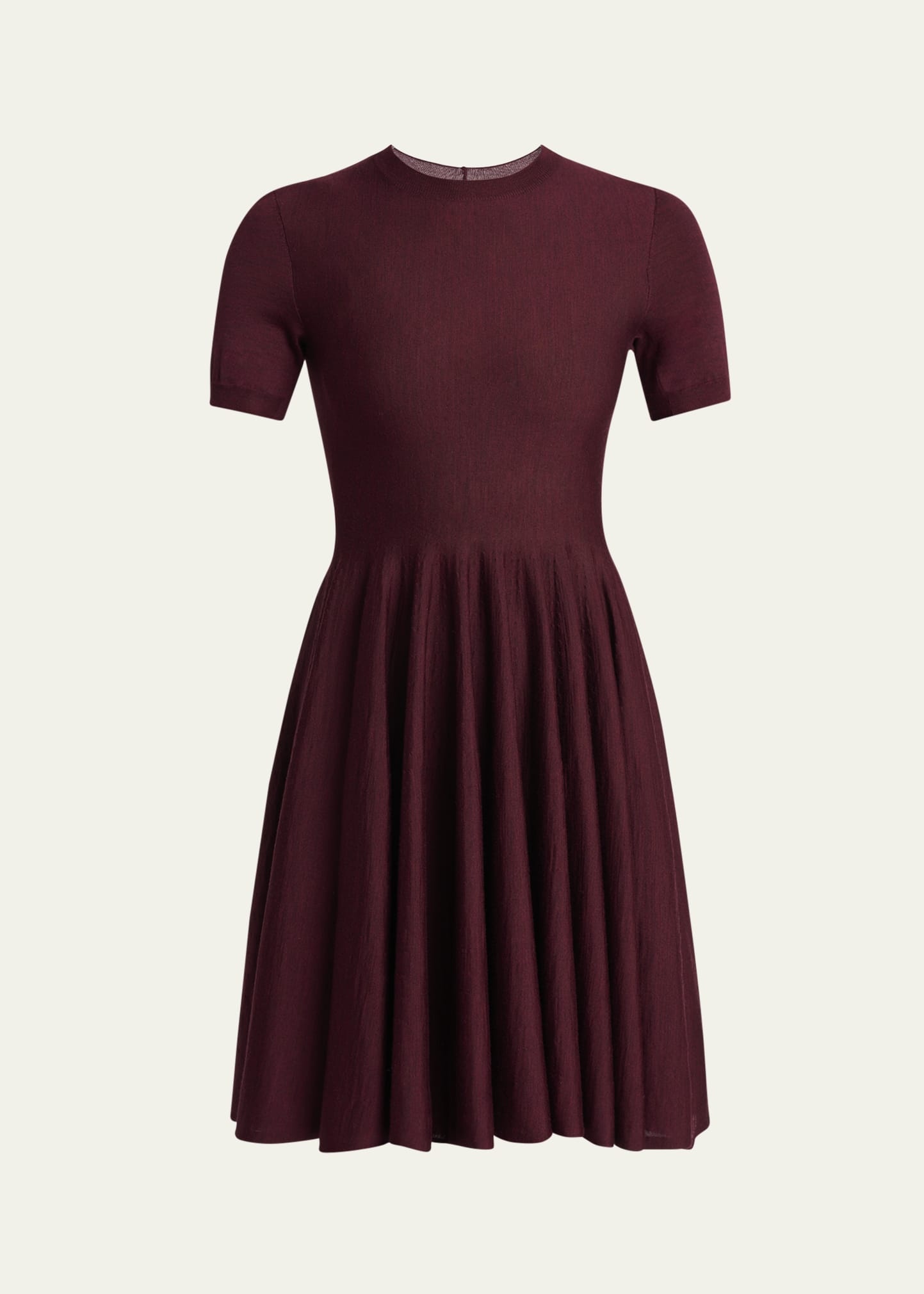 Short-Sleeve Fit-&-Flare Mini Dress - 1