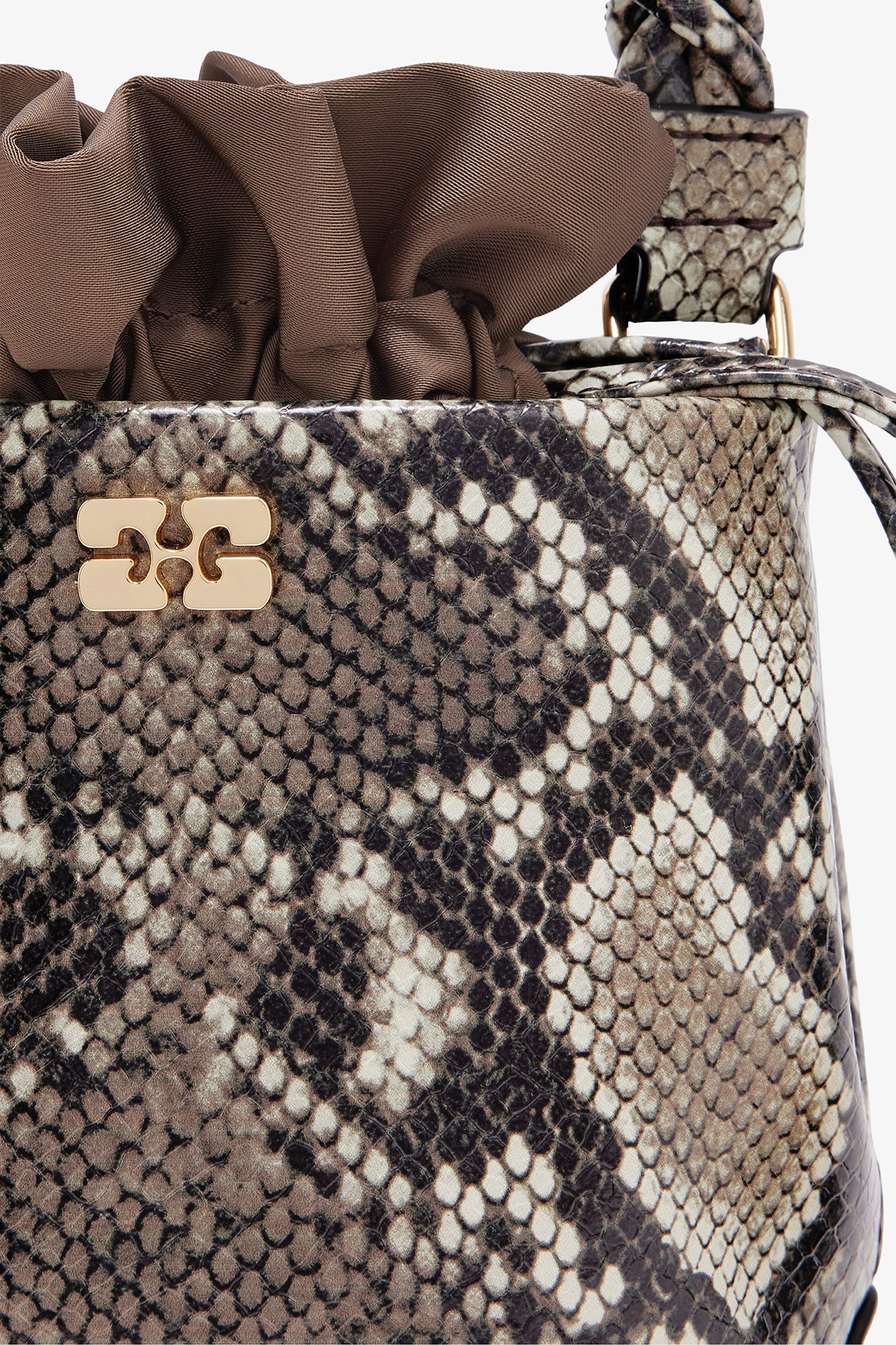 SNAKE MINI GANNI BOU BUCKET BAG - 3