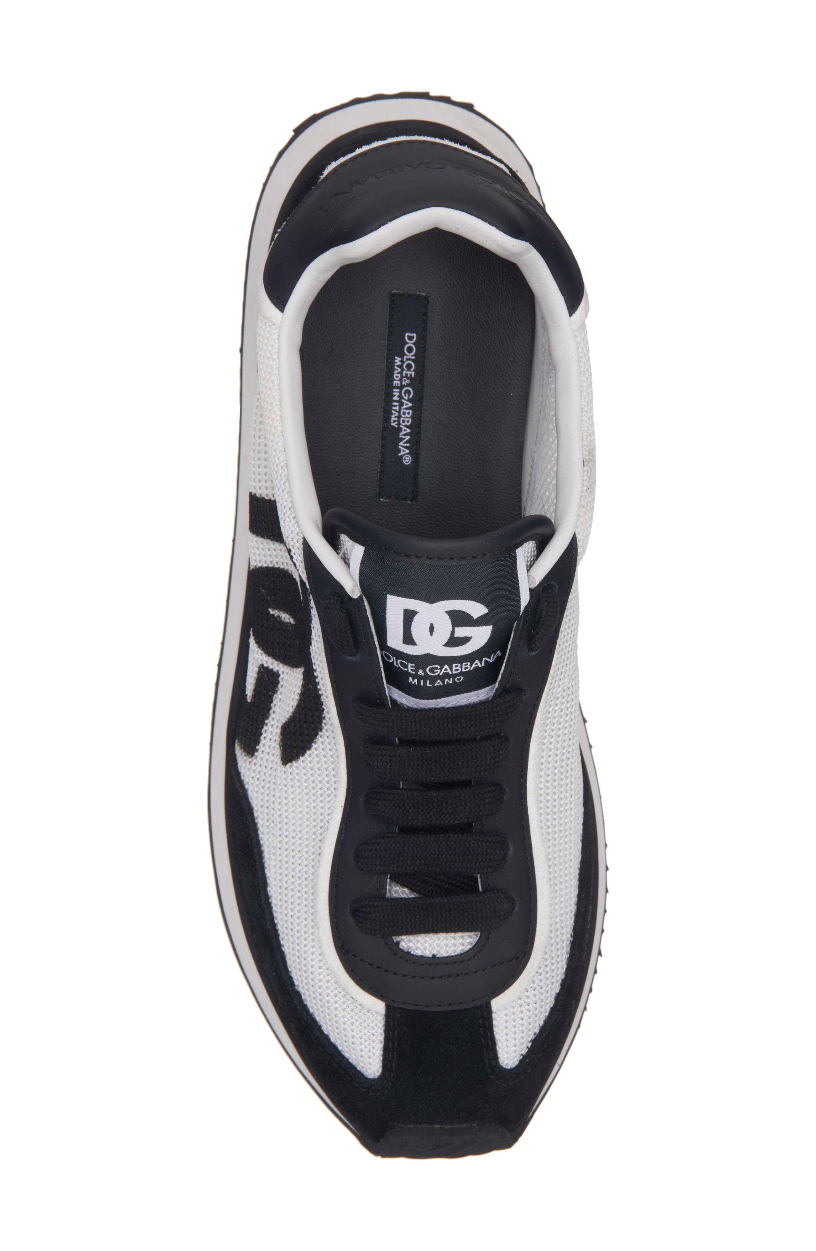 Dolce&Gabbana DG Cushion Sneaker in Bianco/Nero at Nordstrom - 5