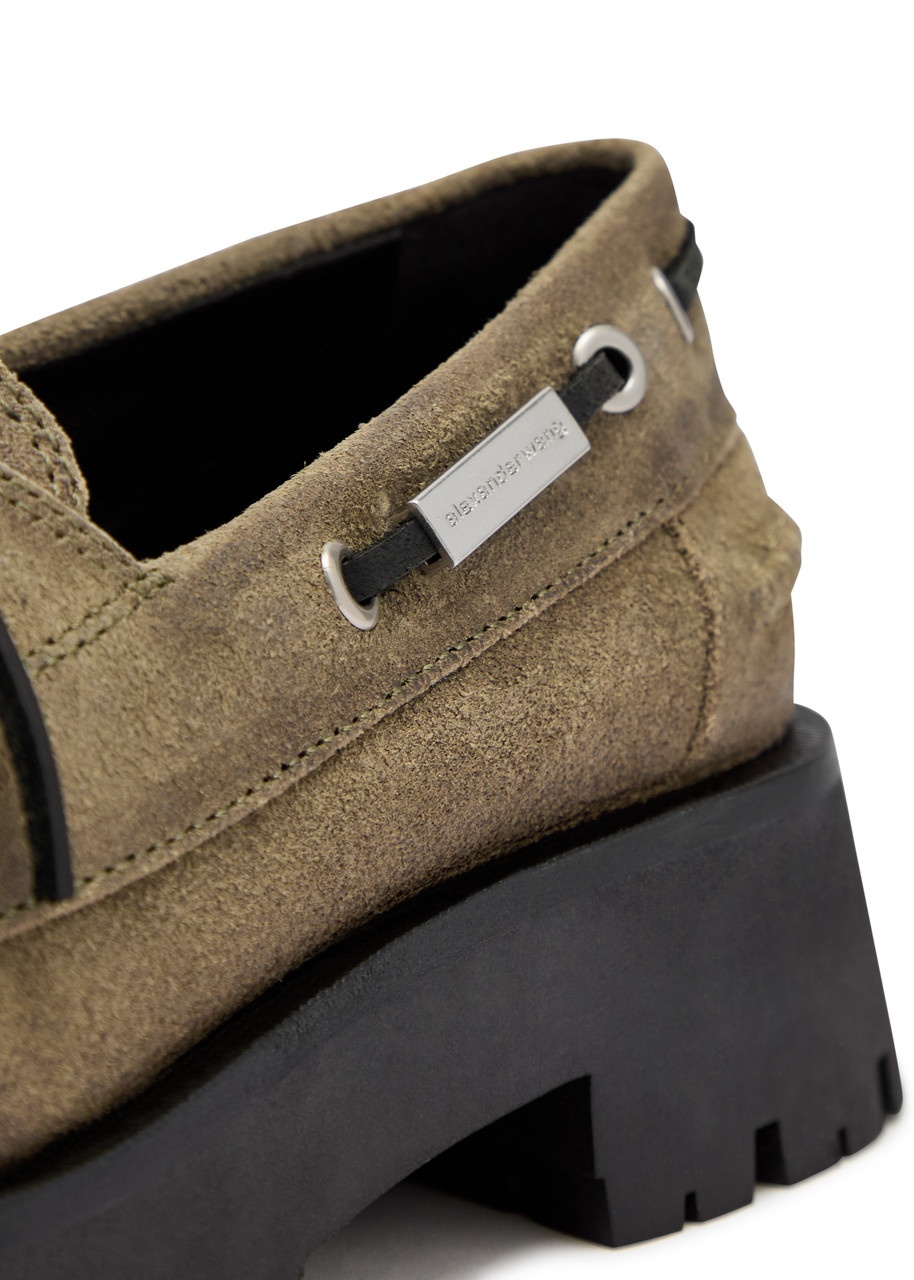 Alexander Wang Carson 50 Waxed Suede Boat Shoes - 4