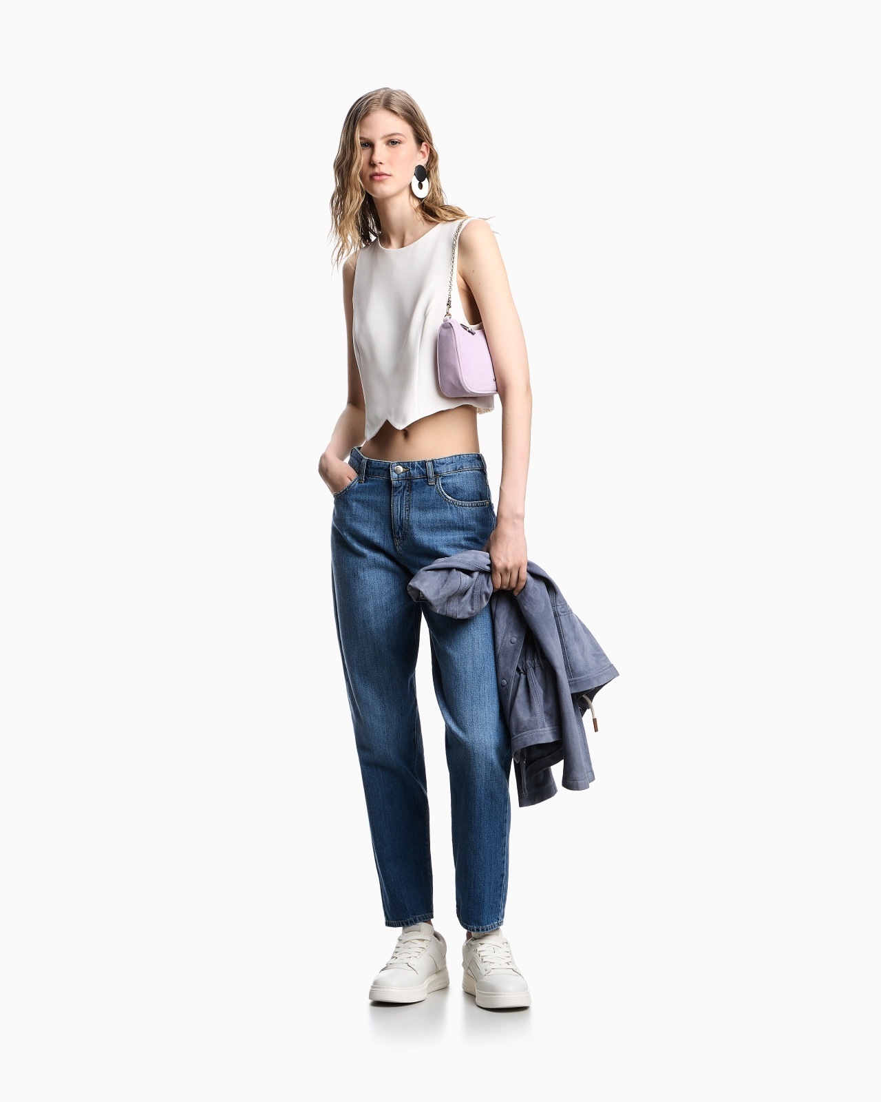 J90 COTTON-DENIM CARROT-FIT JEANS - 2