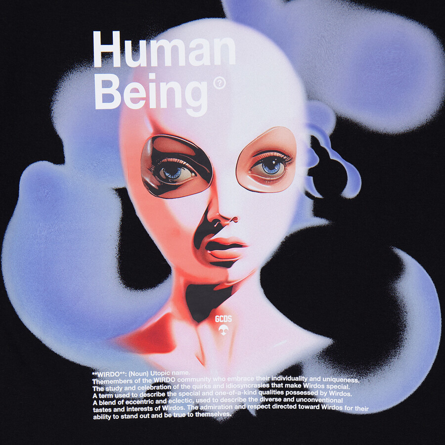 GCDS Human Being T-Shirt - 2