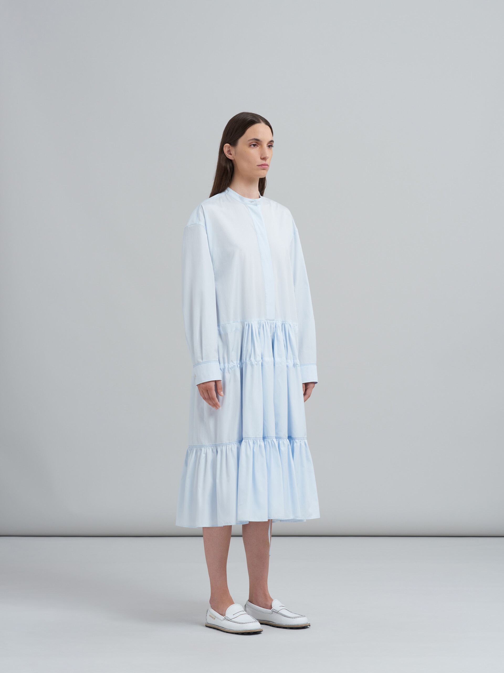 COTTON POPLIN CHEMISIER DRESS - 6