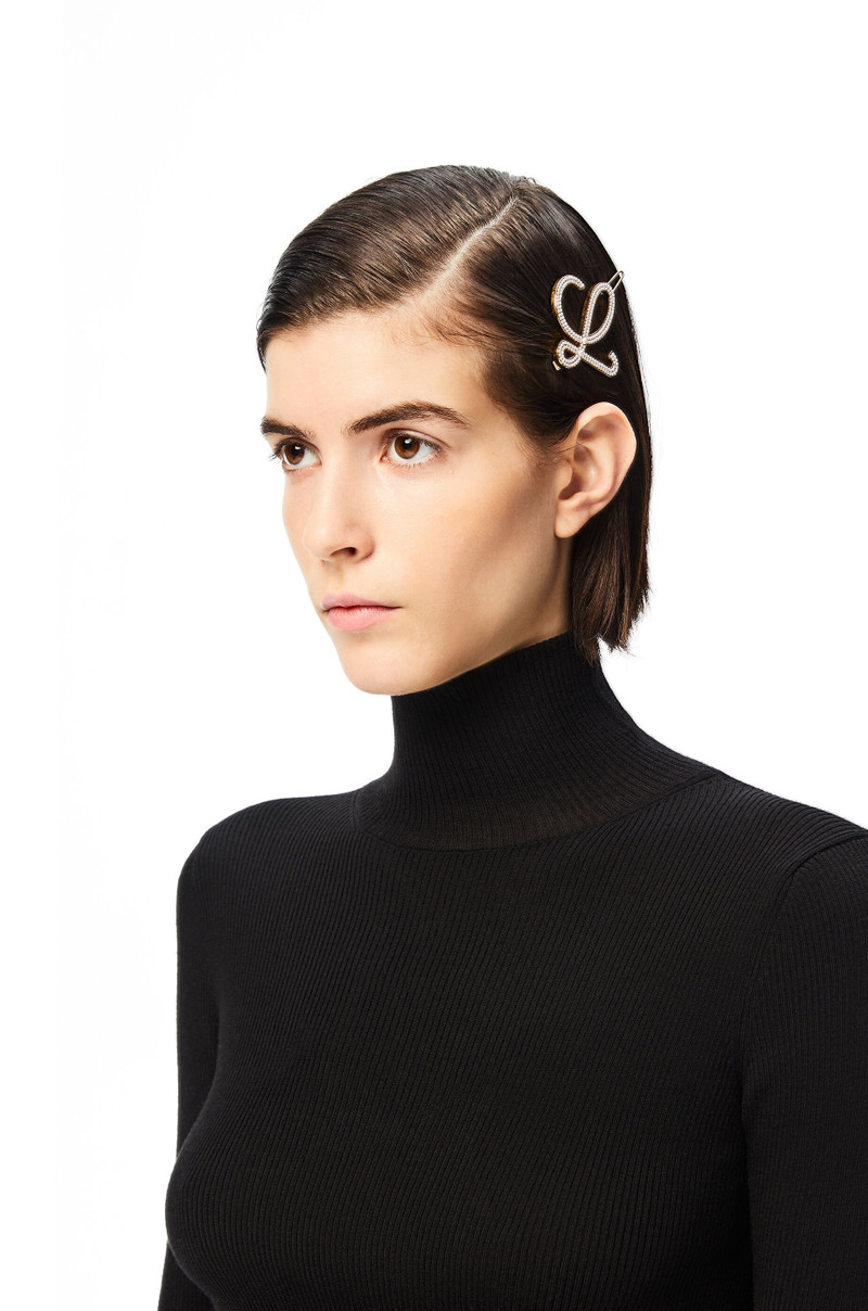 Loewe Hairpin in metal and pearls outlook