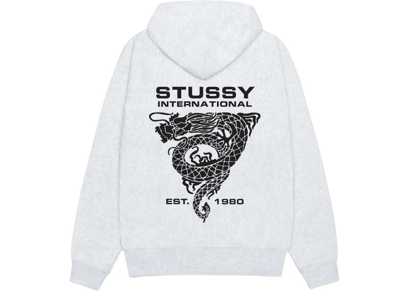 Stüssy Stussy Dragon Hoodie Ash Heather outlook