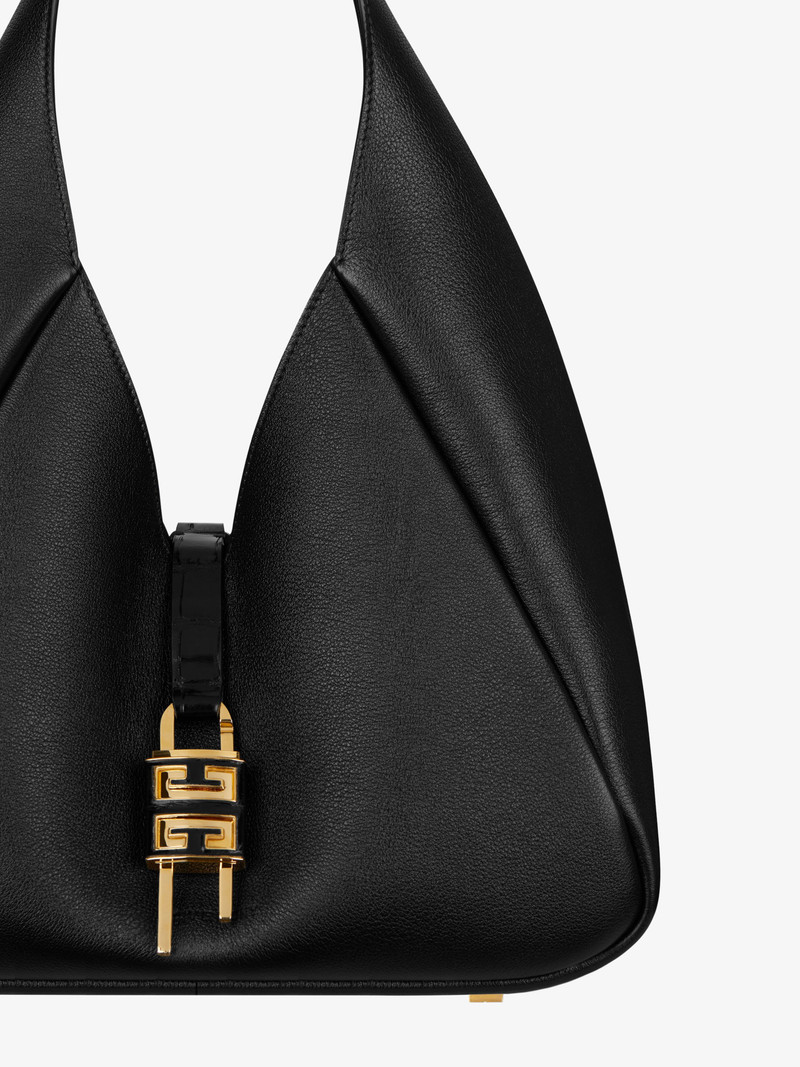 MEDIUM G-HOBO BAG IN GRAINED LEATHER 6