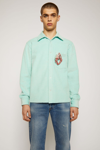 Acne Studios Corduroy shirt mint blue outlook