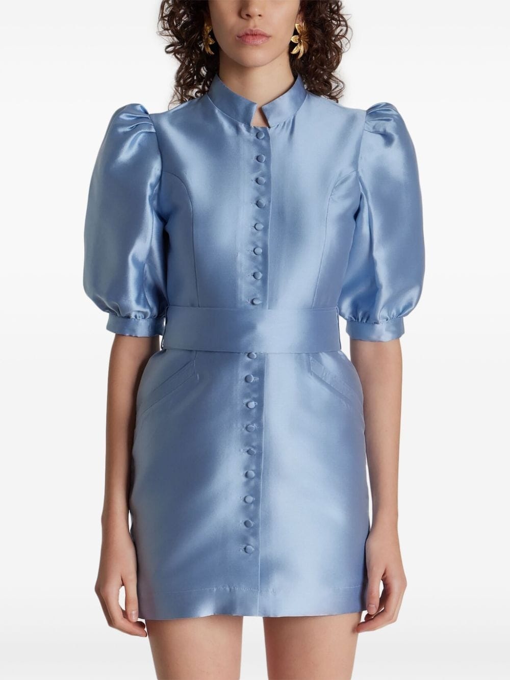 Amoako satin-finish dress - 3