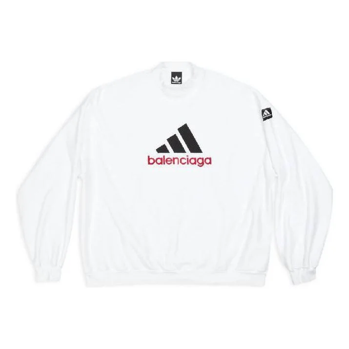 Balenciaga x adidas Oversized Sweatshirt 'White' 731777TNVP69065 - 1