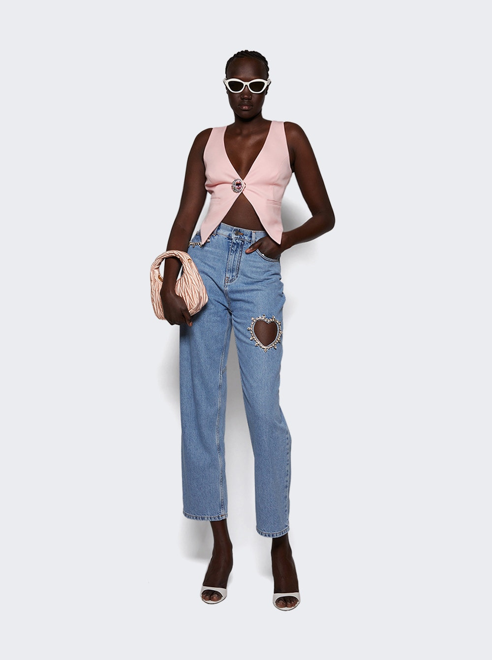 Crystal Heart Jean Light Blue - 5