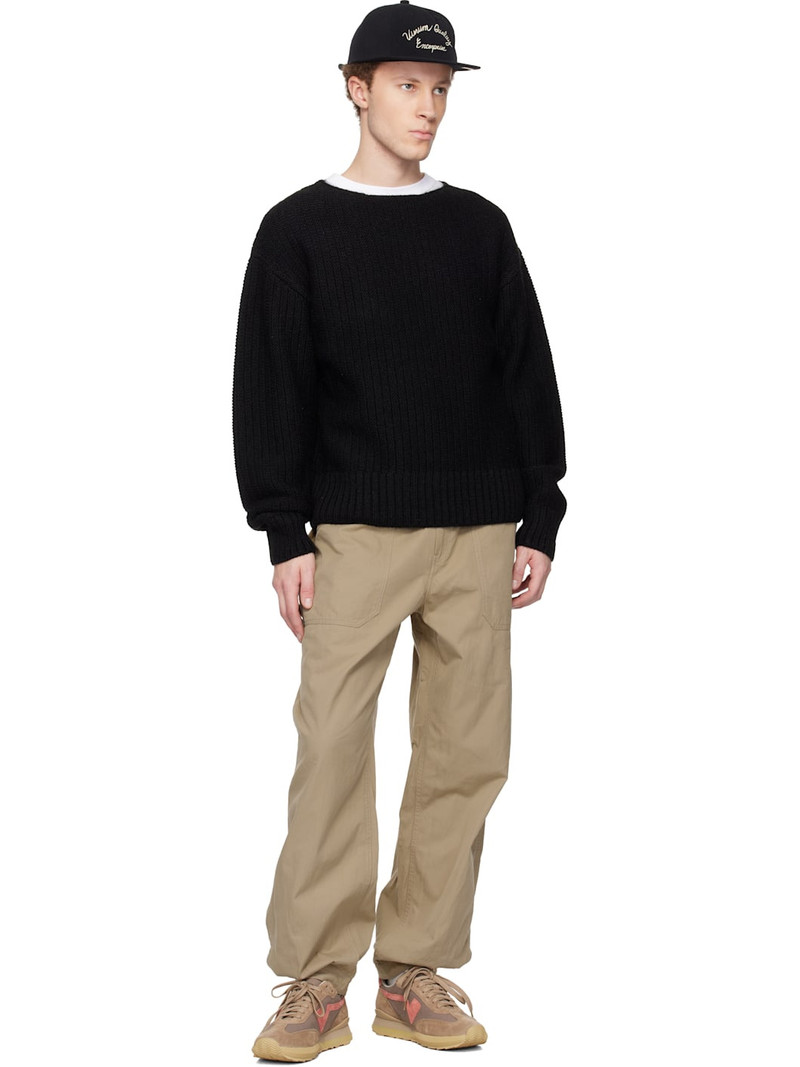 visvim Black Boatneck Sweater outlook