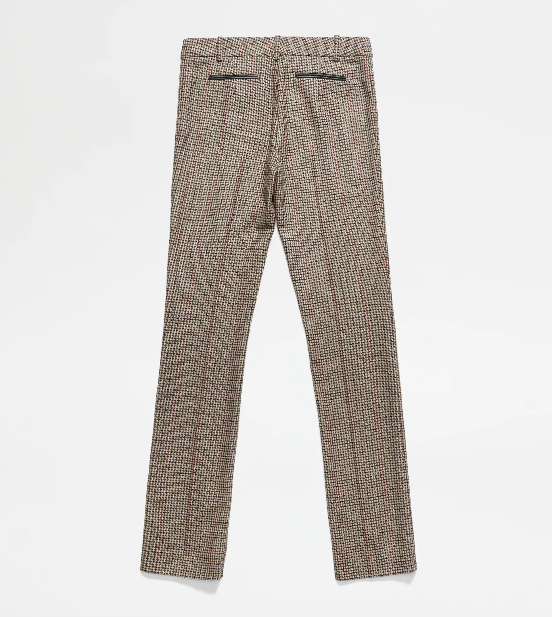 MIXED WOOL TROUSERS - RED, BLUE, BROWN - 7