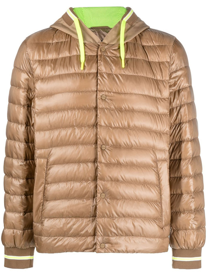 drawstring hooded down jacket 1