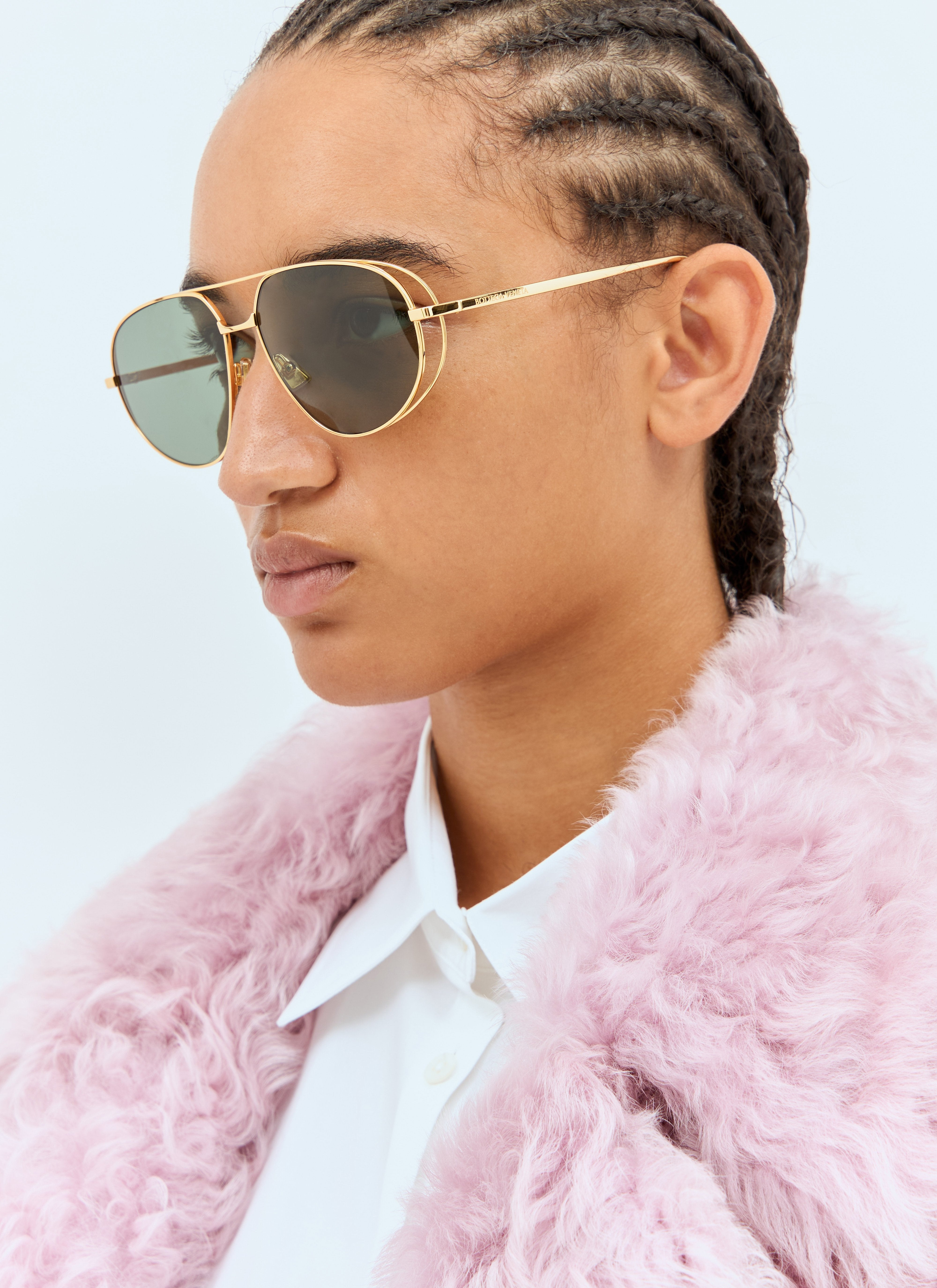 Bottega Veneta Women Classic Aviator Sunglasses - 4