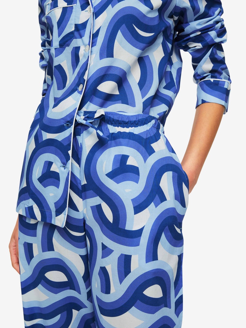 Women's Pyjamas Ledbury 51 Cotton Batiste Blue - 7