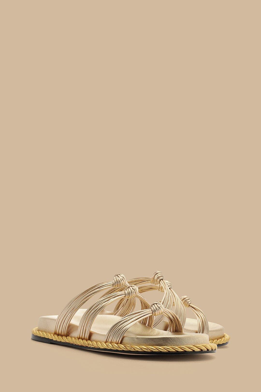 Gold Knot Slide Sandal - 2