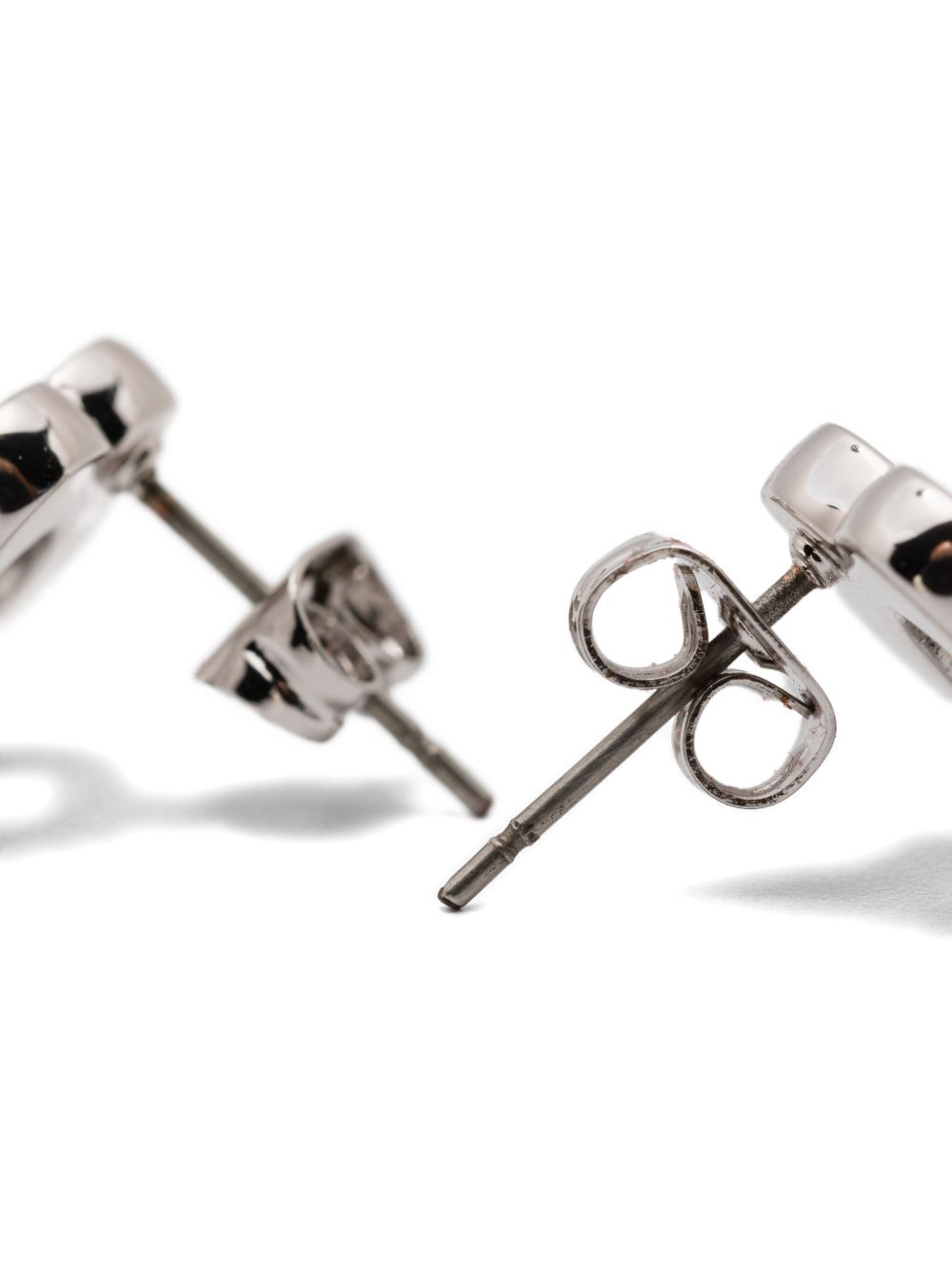 flower-motif stud earrings - 2
