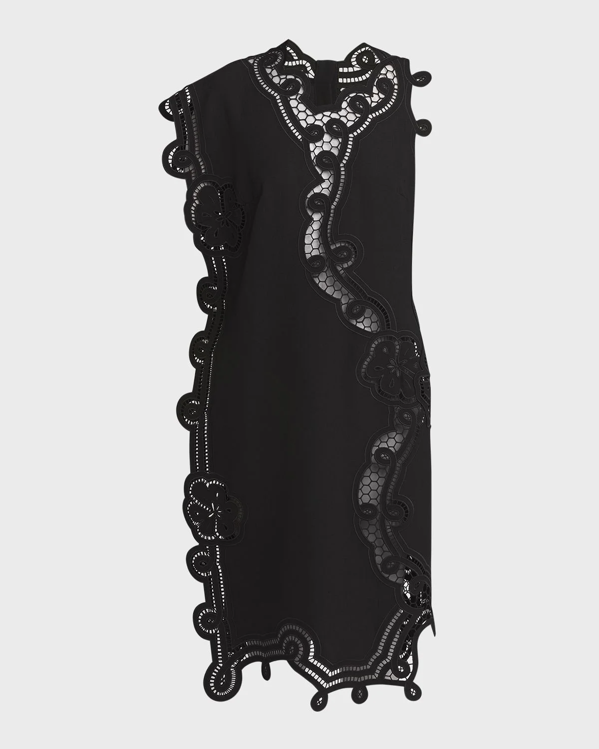 Floral Cutwork Embroidered Shift Dress - 1