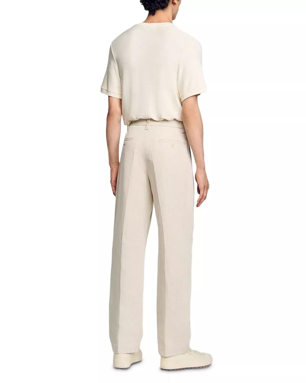 Wide Leg Trousers With Creases - 4