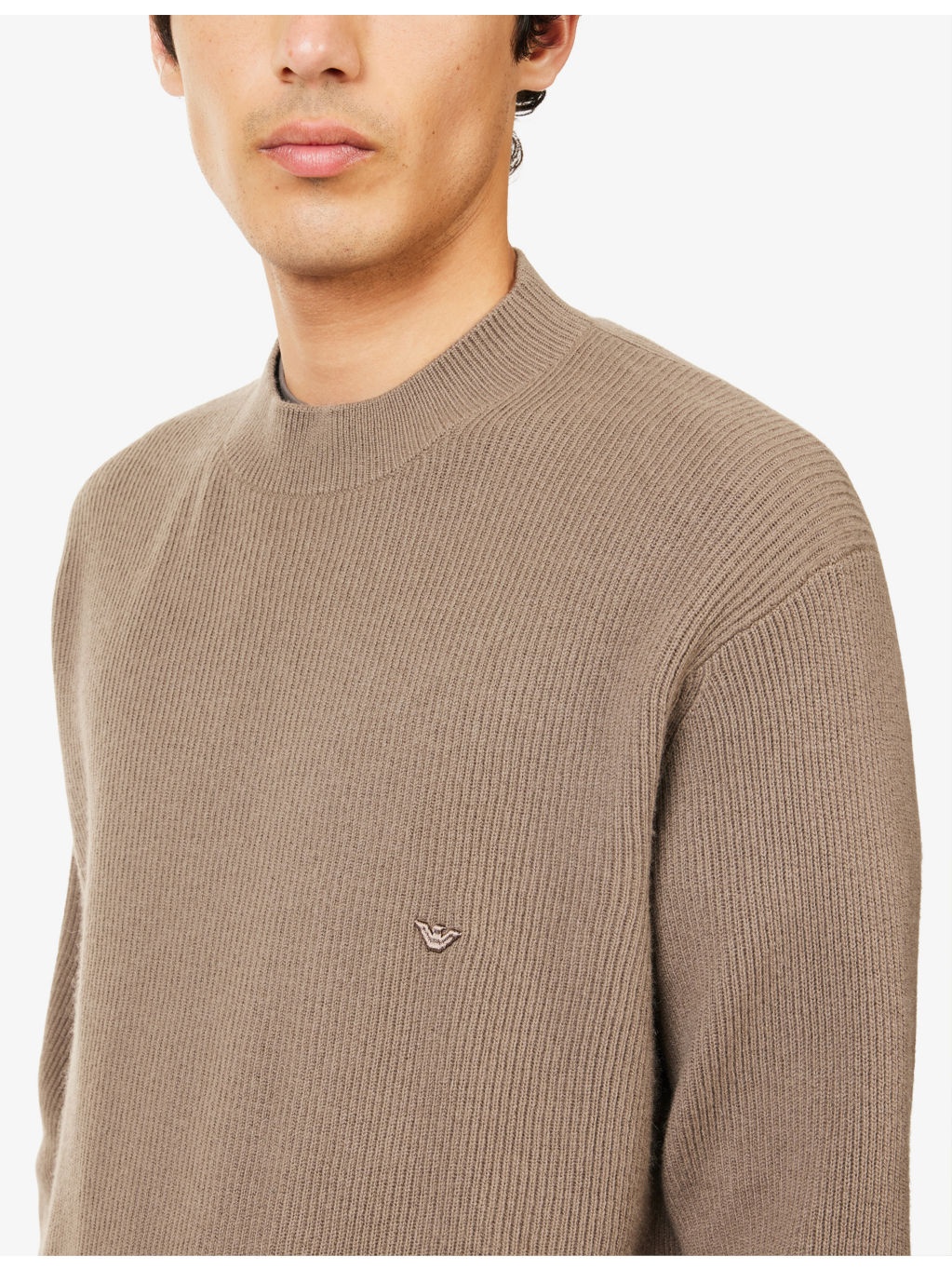 Logo-Embroidered Regular-Fit Wool And Cashmere-Blend Jumper - 5