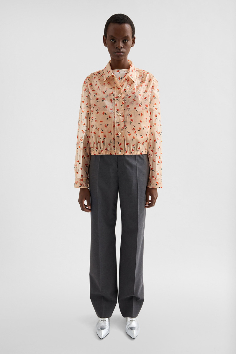 Jil Sander Technical Organdy Printed Blouson outlook